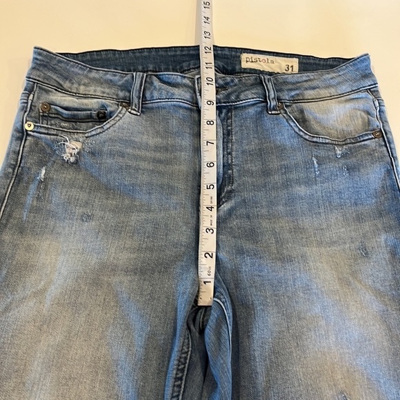 Pistola Ankle Crop High Rise Zipper Hem Size 31 - Picture 5 of 16